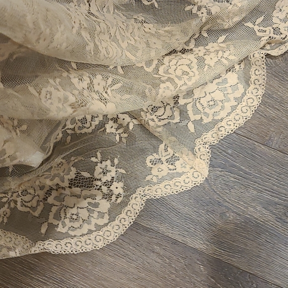 Zara silk blend lace sleeveless gown / dress - Picture 7 of 10